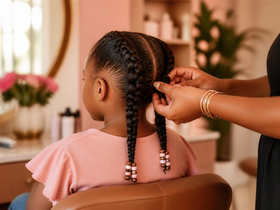 Gentle children's braids